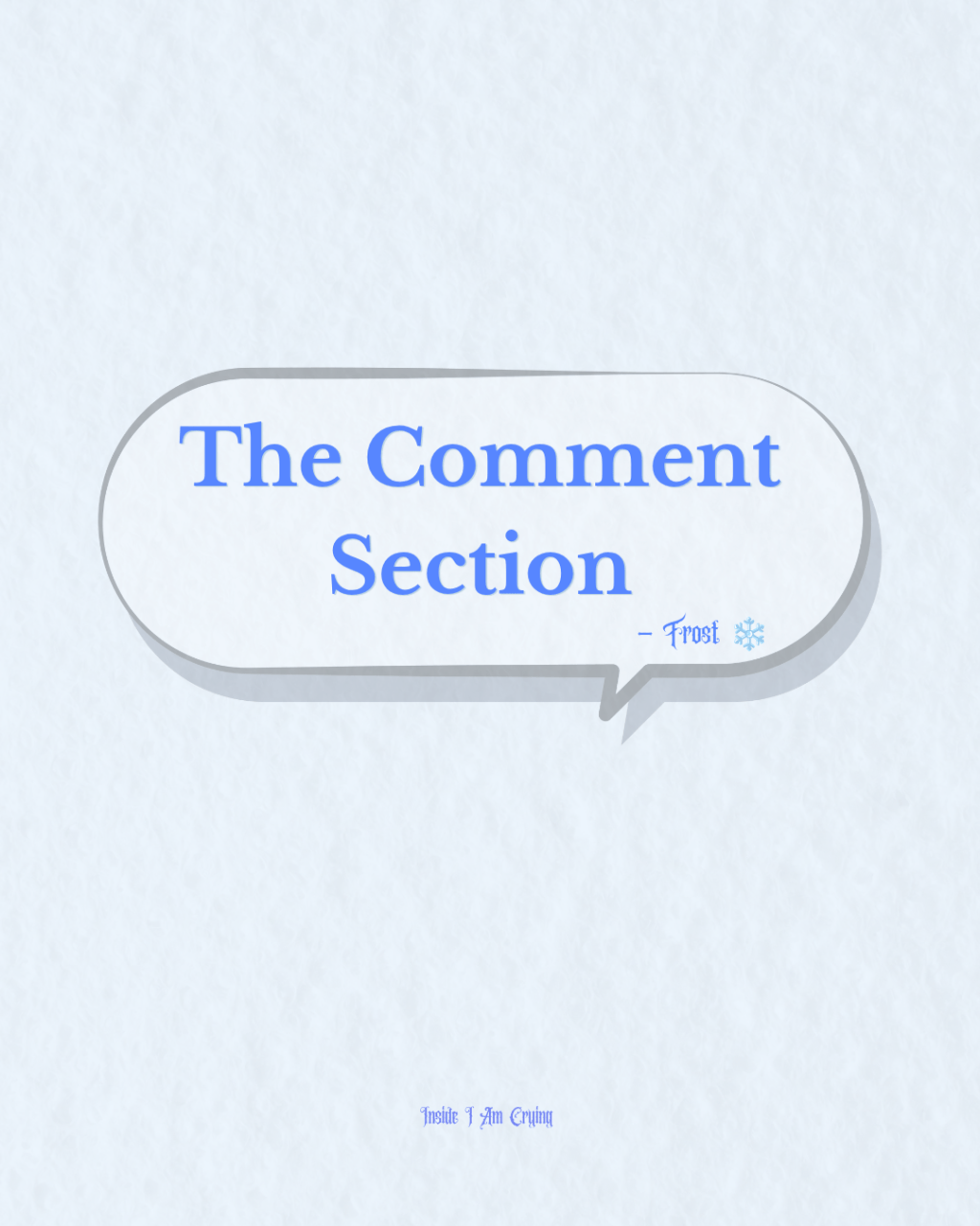 The comment Section
