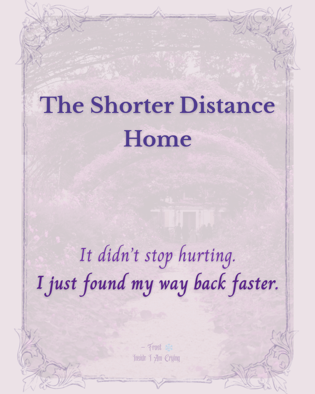 The Shorter Distance&nbsp;Home