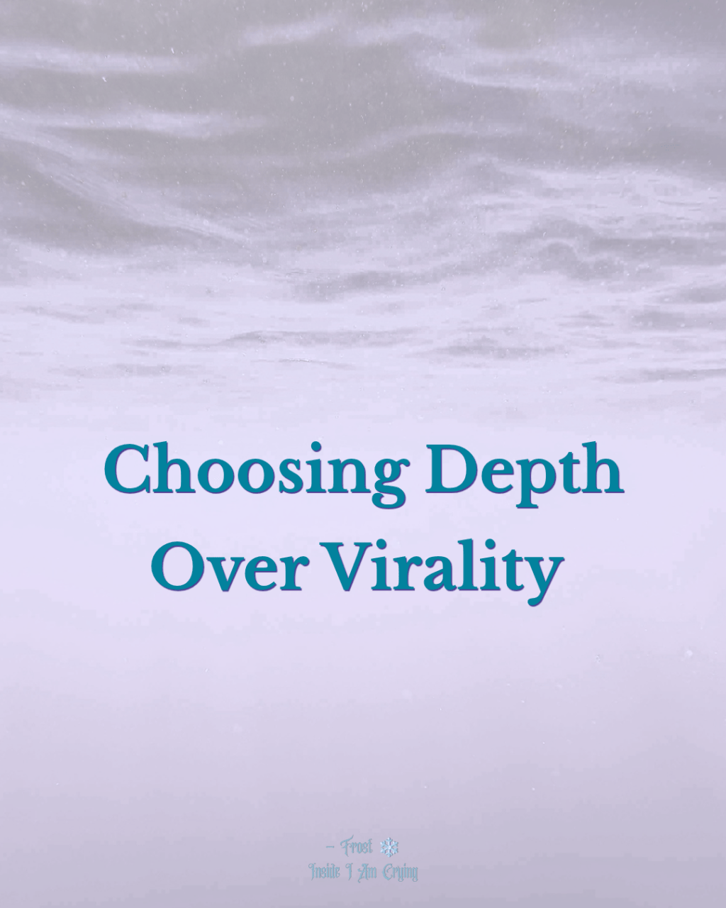 Choosing Depth Over&nbsp;Virality