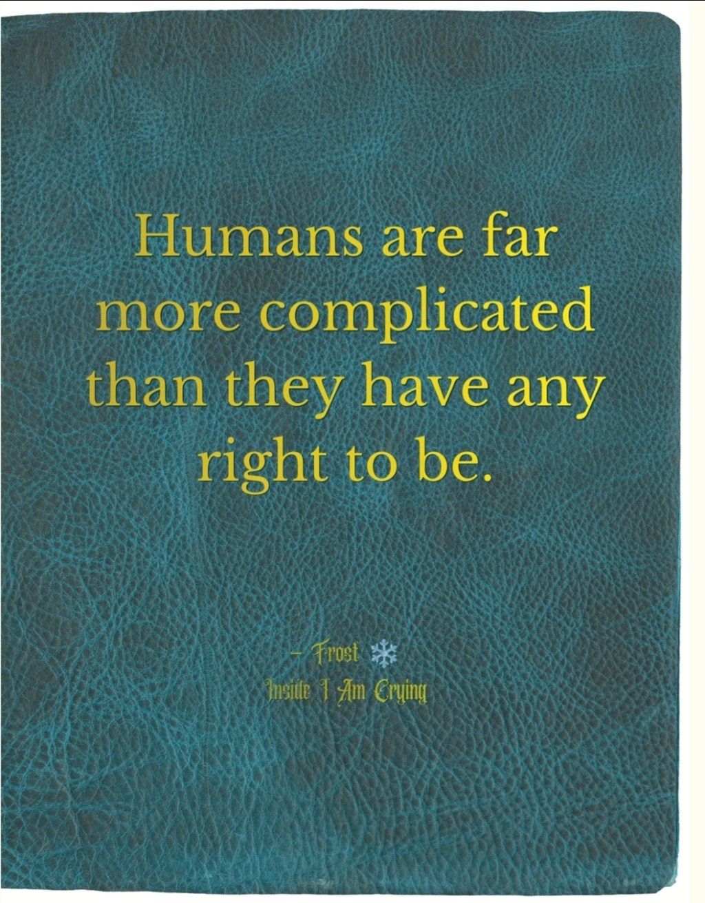Humans Are Far More Complicated than They Have a Right to&nbsp;Be