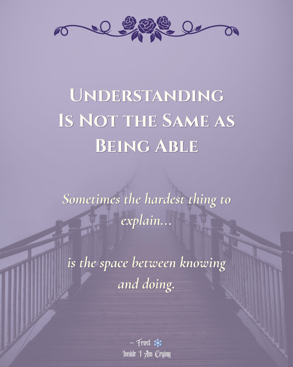 Understanding Is Not the Same as Being&nbsp;Able